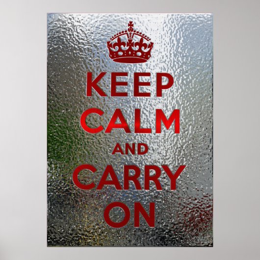 Keep Calm and Carry On ポスター (正面)