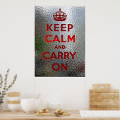 Keep Calm and Carry On ポスター (キッチン)