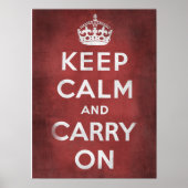 Keep Calm and Carry On ポスター (正面)