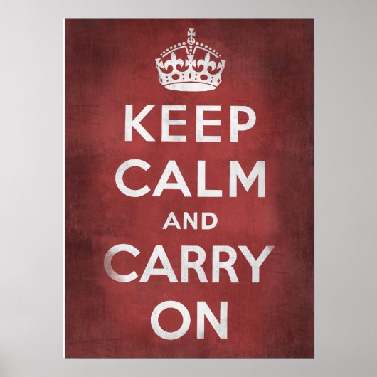 Keep Calm and Carry On ポスター (正面)