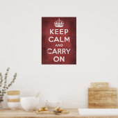 Keep Calm and Carry On ポスター (キッチン)