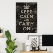 Keep Calm and Carry On ポスター (ホームオフィス)