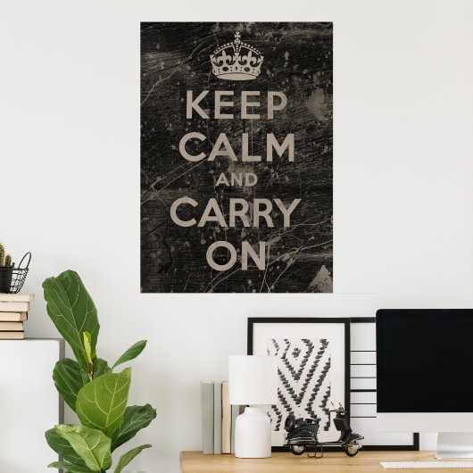 Keep Calm and Carry On ポスター (ホームオフィス)