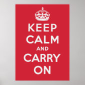 Keep Calm and Carry On ポスター (正面)