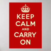 Keep Calm and Carry On ポスター (正面)