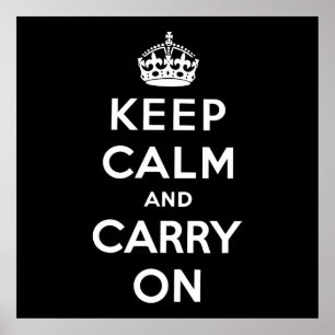 Keep Calm and Carry On ポスター