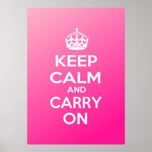 Keep Calm and Carry On ポスター (正面)