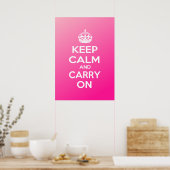 Keep Calm and Carry On ポスター (キッチン)