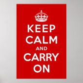 Keep Calm and Carry On ポスター (正面)