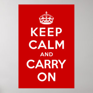 Keep Calm and Carry On ポスター