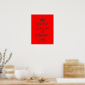 Keep Calm and Carry On ポスター (キッチン)