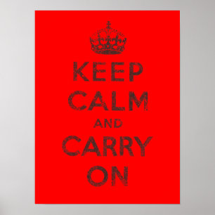 Keep Calm and Carry On ポスター