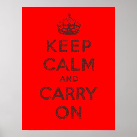 Keep Calm and Carry On ポスター (正面)