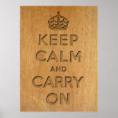 Keep Calm and Carry On ポスター (正面)