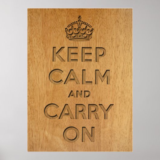Keep Calm and Carry On ポスター (正面)