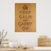 Keep Calm and Carry On ポスター (キッチン)