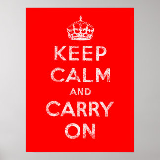 Keep Calm and Carry On ポスター