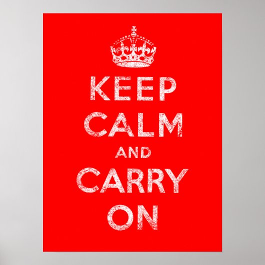 Keep Calm and Carry On ポスター (正面)