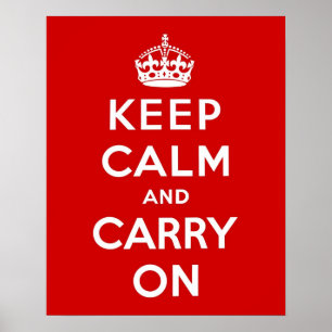 Keep Calm and Carry On ポスター