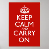 Keep Calm and Carry On ポスター (正面)