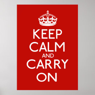 Keep Calm and Carry On ポスター