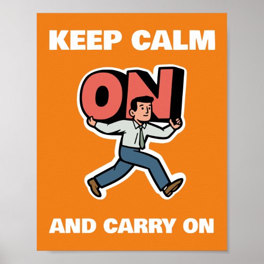 Keep Calm and Carry On ポスター (正面)