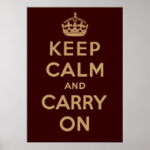 Keep Calm and Carry On ポスター (正面)