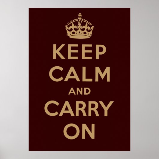 Keep Calm and Carry On ポスター (正面)