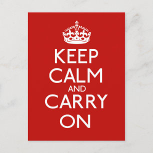Keep Calm and Carry On ポストカード