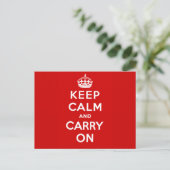 Keep Calm and Carry On ポストカード (スタンド正面)