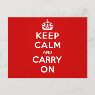 Keep Calm and Carry On ポストカード