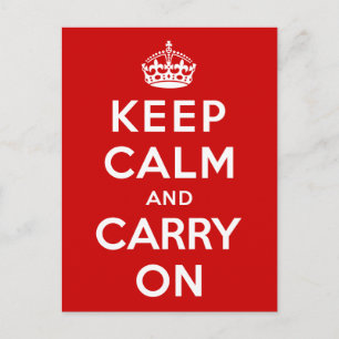 Keep Calm and Carry On ポストカード