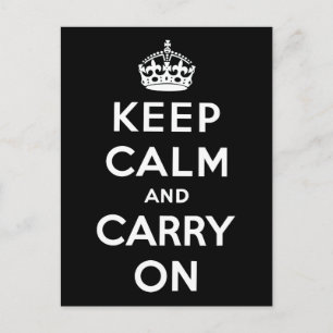Keep Calm and Carry On ポストカード