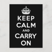 Keep Calm and Carry On ポストカード (正面)