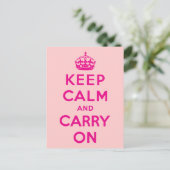 Keep Calm and Carry On ポストカード (スタンド正面)