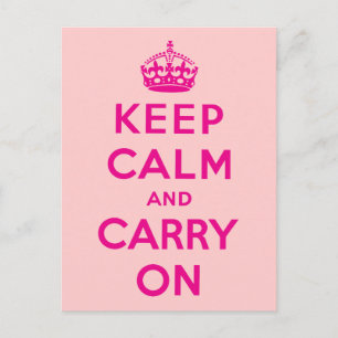 Keep Calm and Carry On ポストカード
