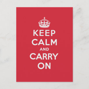 Keep Calm and Carry On ポストカード