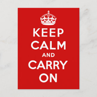 Keep Calm and Carry On ポストカード