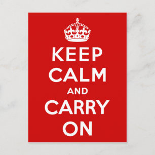 Keep Calm and Carry On ポストカード