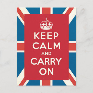 Keep Calm and Carry On ポストカード