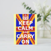 KEEP CALM AND CARRY ON ポストカード (スタンド正面)