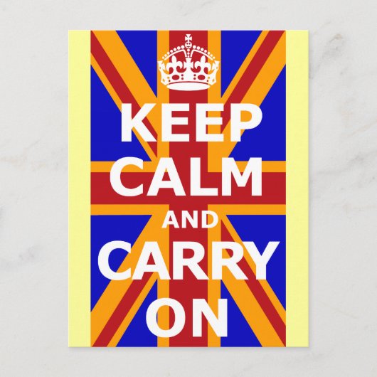 KEEP CALM AND CARRY ON ポストカード (正面)