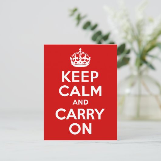 Keep Calm and Carry On ポストカード (スタンド正面)