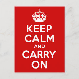 Keep Calm and Carry On ポストカード