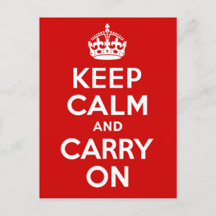 Keep Calm and Carry On ポストカード
