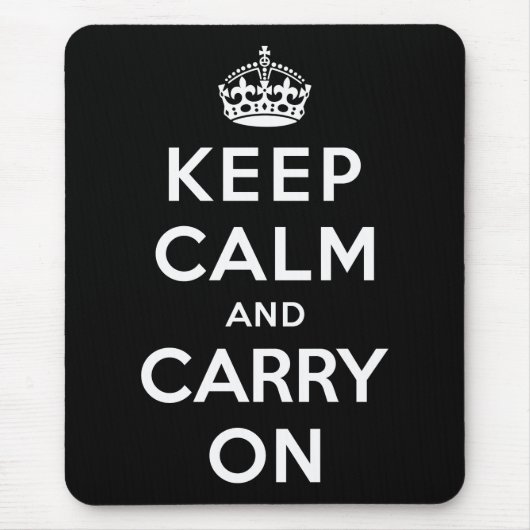 Keep Calm and Carry On マウスパッド (正面)