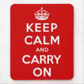 Keep Calm and Carry On マウスパッド (正面)