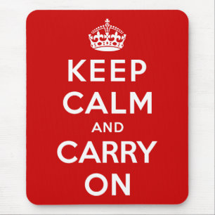 Keep Calm and Carry On マウスパッド