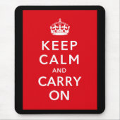 Keep Calm and Carry On マウスパッド (正面)