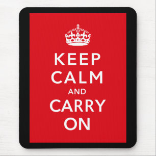 Keep Calm and Carry On マウスパッド